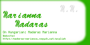 marianna madaras business card